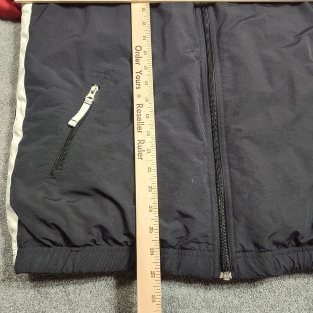 Nike Reversible Red Black Fleece Track Jacket Men's‎ Large Zip Up - Picture 15 of 15